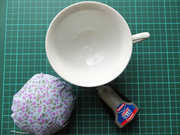 How to make a tea cup pin cushion 