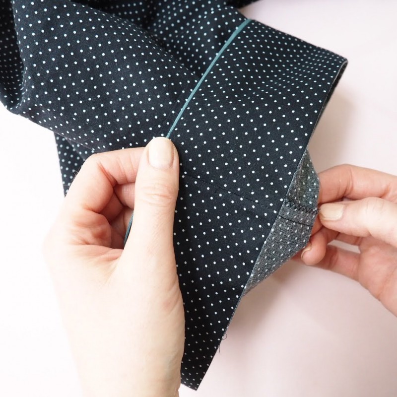 How to add a piped hem to pyjama bottoms
